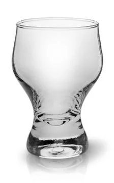 Empty glass on thick stalk Stock Photos