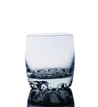 Empty glass for whiskey Stock Photos