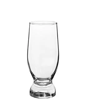Empty glass on a white Stock Photos