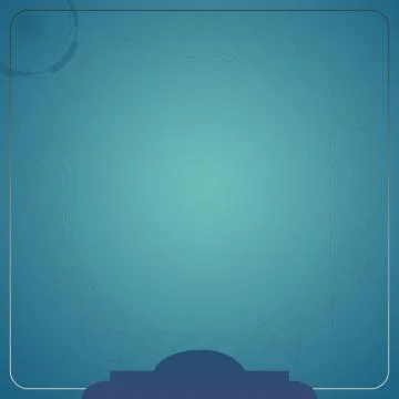 Empty Gradient Mint Blue Square Frame On Scientific Background Template Stock Illustration