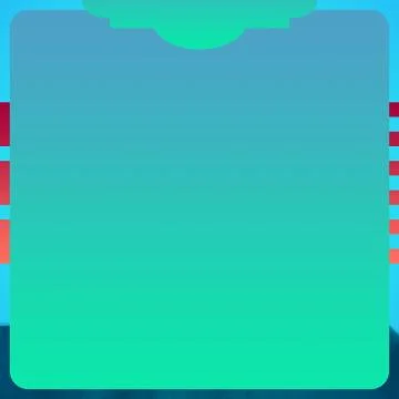 Empty Gradient Square On Striped Background Template Stock Illustration