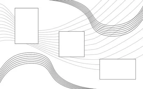 Empty graphic design layout with empty squares to put photos or text inside. 스톡 일러스트