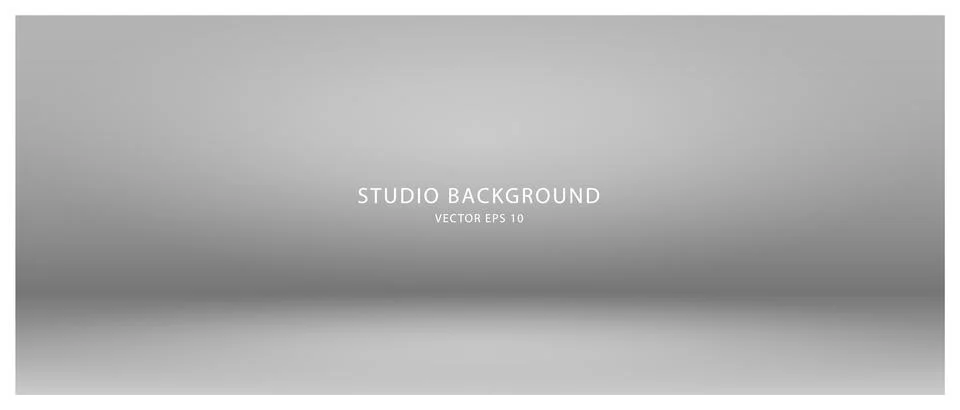 Empty gray background for presentations of cosmetic products for sale online. Stock Illustration