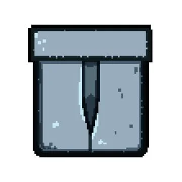 Empty gray pocket showing simple cartoon style illustration イラスト素材