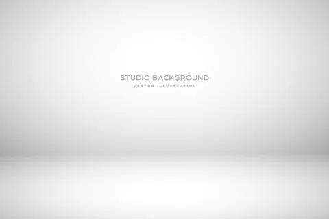 Empty gray studio abstract background with spotlight effect. Product showcase Stock Illustration