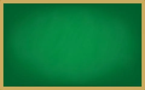 Empty Green Chalk Board Background, Vector Illustration Stock Illustration