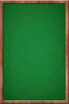 Empty green chalkboard Stock Illustration