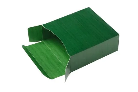Empty green gift box Stock Photos