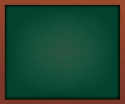 Empty Green school chalkboard with frame vector. Template for your design. Stock-Illustration