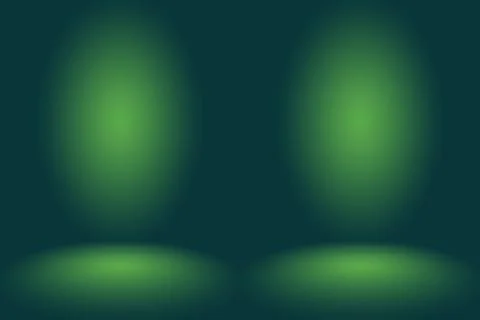 Empty Green Studio well use as background,website template,frame Stock Illustration