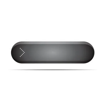 Empty grey button for web vector 스톡 일러스트