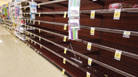 Empty Grocery Store - Bread Aisle Stock Footage 126491759
