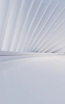 Empty ground with creative geometric structure background, 3d rendering. Illustrazione stock