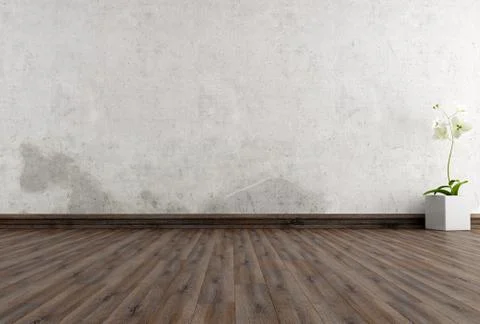 Empty grunge interior Stock Illustration