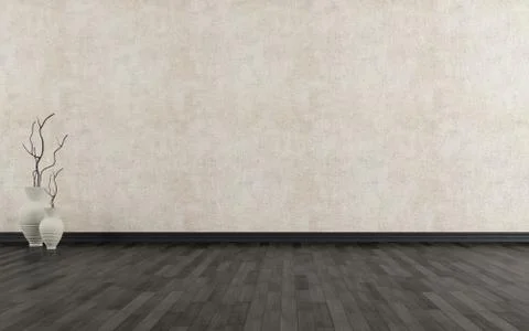 Empty grunge interior Stock Illustration