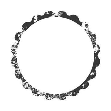 Empty grunge round vector shape burst label with copy space for text, creat.. Illustrazione stock