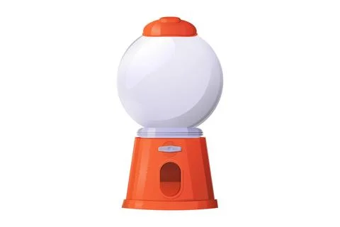 Empty Gumball machine. Vending machine concept. Stock Illustration