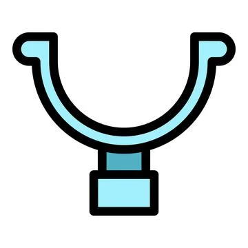 Empty gutter icon color outline vector Ilustración de archivo