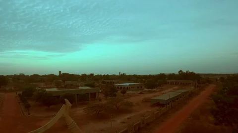 Empty habitations by Banfora Stock Footage 80970081
