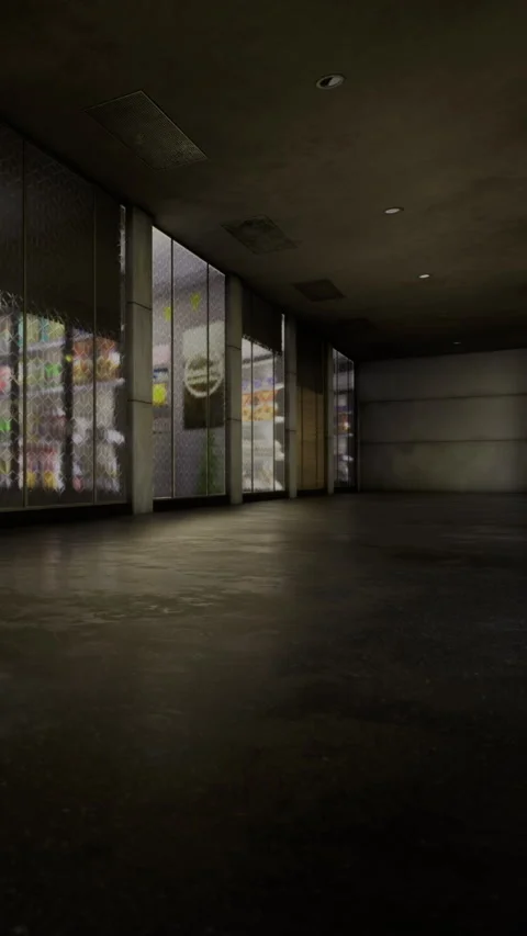 Empty hallway with large windows in a modern building during daytime Stock Footage 332229222