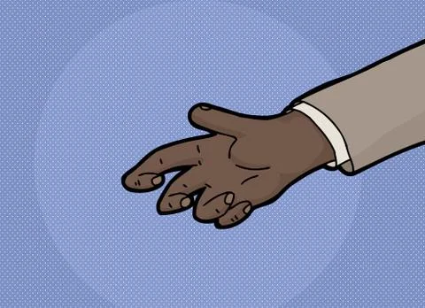 Empty Hand Gripping Stock Illustration