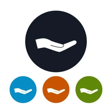 Empty Hand  Icons 스톡 일러스트