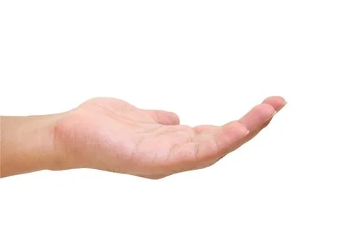 Empty hand Stockfoto's