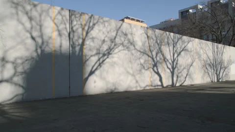 An empty handball court on a spring day Stock Footage 333409600
