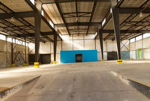 Empty Hangar Foto stock
