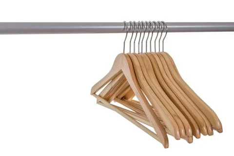 Empty hangers or rack Stock Photos