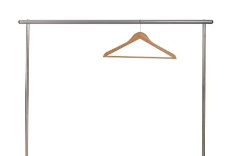 Empty hangers or rack Stock Photos