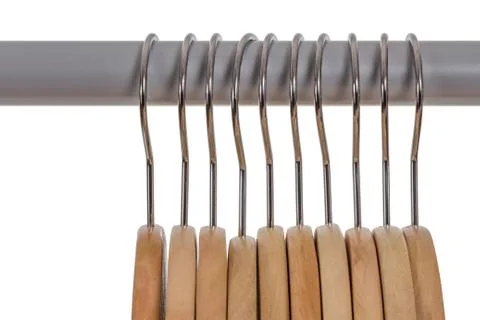 Empty hangers or rack Stock Photos