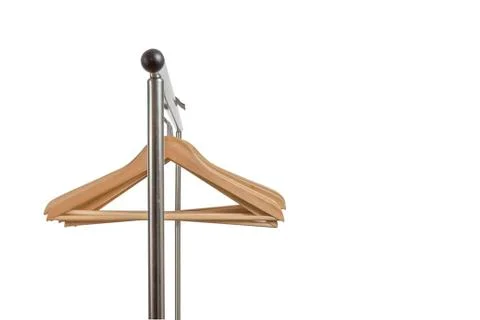 Empty hangers or rack Stock Photos