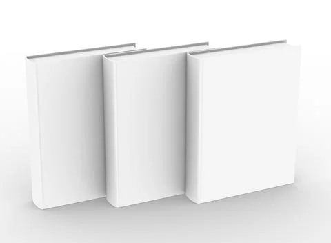 Empty hardcover book mockup Stock Illustration