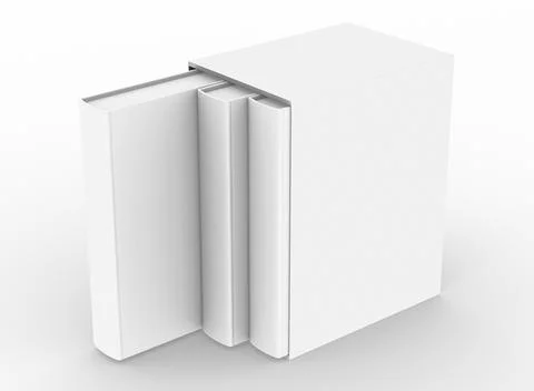 Empty hardcover book mockup Stock Illustration