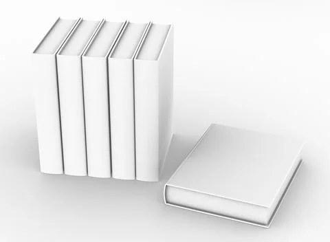 Empty hardcover book mockup Stock Illustration