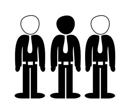 Empty Heads in Business 스톡 일러스트
