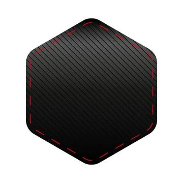 Empty Hexagon patch sticker vector Illustrazione stock