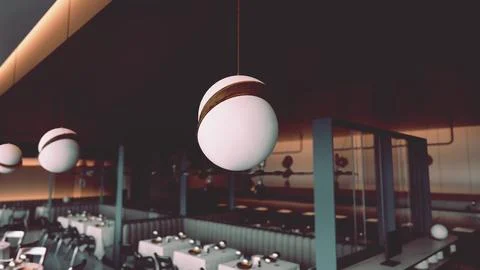 An empty high-class dining establishment Stock Illustration