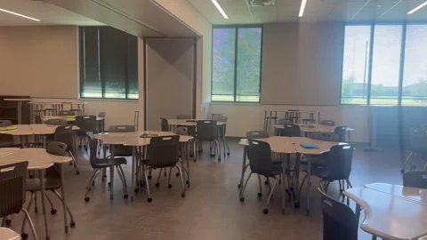 Empty High School Classroom in Rosharon, Texas, United States, July 17, 2025 Stock Footage 327660585