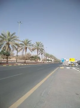 The empty highway in the city Stock Photos