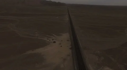 Empty highway in the desert Video stock 62759755