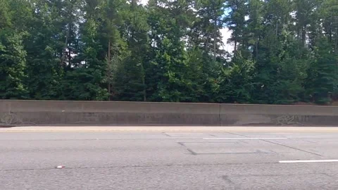 Empty highway footage from interstate 285 Stock Footage 144226573