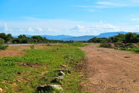 An empty highway in Malawi Stock Photos