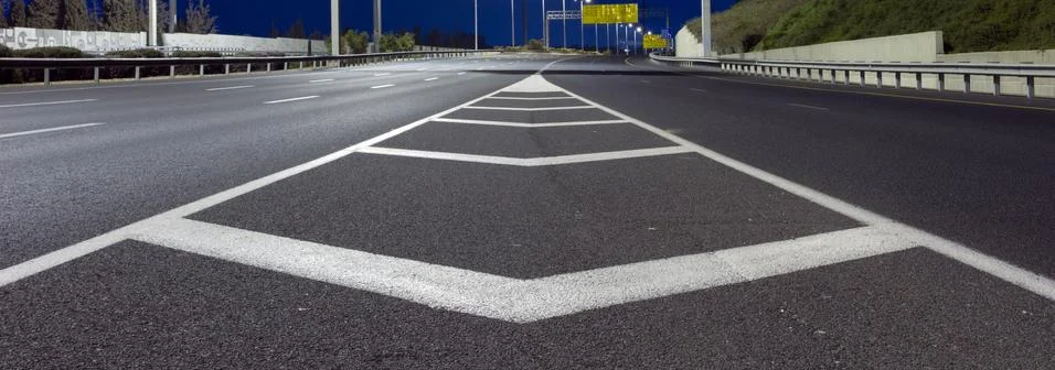 Empty highway Stock Photos