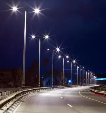 Empty highway Stock Photos