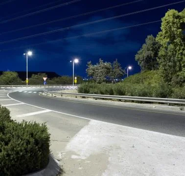 Empty highway Stock Photos