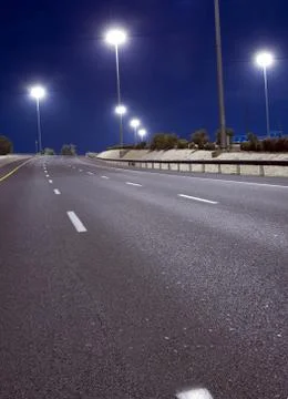 Empty highway Stock Photos