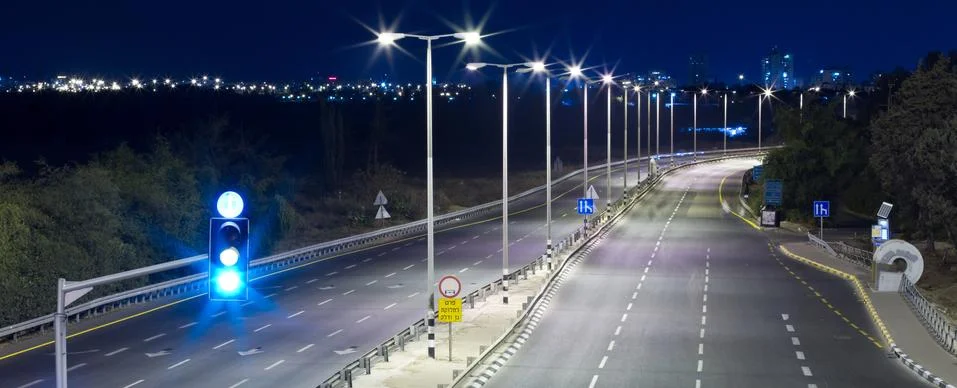 Empty highway Stock Photos