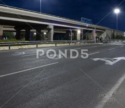 Empty highway Stock Photos
